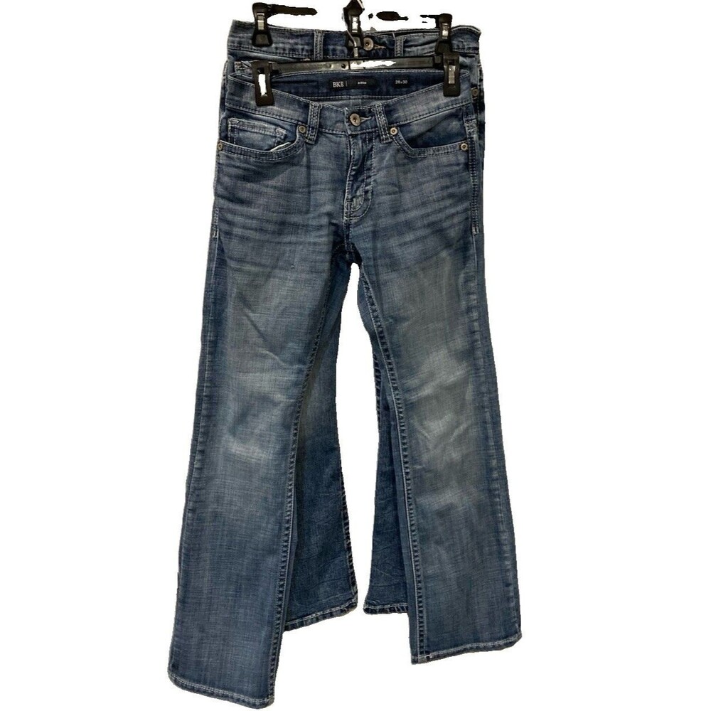 [LOT OF 2] Men's BKE Aiden Jeans Blue Faded Distressed Pockets Size 28x30